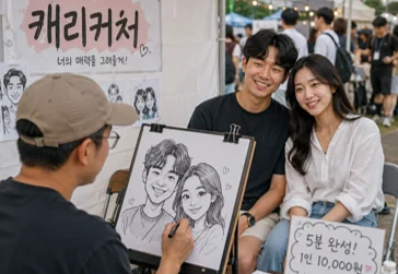 캐리커처 · 페이스페인팅 체험 사진 1